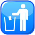 put litter in its place on platform EmojiDex