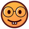 nerd face on platform EmojiDex