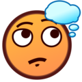 thinking face on platform EmojiDex
