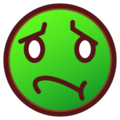 nauseated face on platform EmojiDex