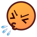 sneezing face on platform EmojiDex