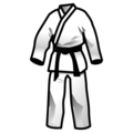 martial arts uniform on platform EmojiDex