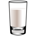 glass of milk on platform EmojiDex