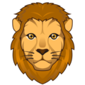 lion face on platform EmojiDex