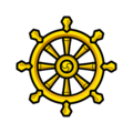 wheel of dharma on platform EmojiDex