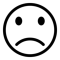 frowning face on platform EmojiDex