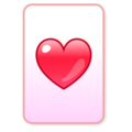 heart suit on platform EmojiDex