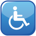 wheelchair symbol on platform EmojiDex