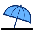 umbrella on ground on platform EmojiDex