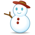 snowman without snow on platform EmojiDex
