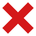 cross mark on platform EmojiDex