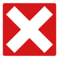 cross mark button on platform EmojiDex