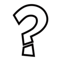white question mark on platform EmojiDex