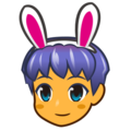 men with bunny ears on platform EmojiDex
