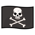 pirate flag on platform EmojiDex