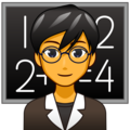 man teacher on platform EmojiDex