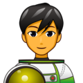 man astronaut on platform EmojiDex