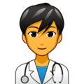 man health worker on platform EmojiDex