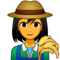 woman farmer on platform EmojiDex