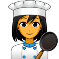 woman cook on platform EmojiDex