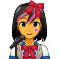woman singer on platform EmojiDex