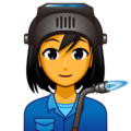 woman factory worker on platform EmojiDex