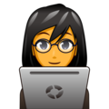 woman technologist on platform EmojiDex
