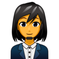 woman office worker on platform EmojiDex