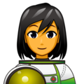 woman astronaut on platform EmojiDex