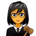 woman judge on platform EmojiDex