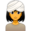 woman wearing turban on platform EmojiDex
