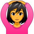 woman gesturing OK on platform EmojiDex