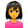 woman frowning on platform EmojiDex