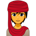 woman with headscarf on platform EmojiDex