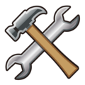 hammer and wrench on platform EmojiDex
