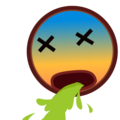 face vomiting on platform EmojiDex