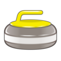 curling stone on platform EmojiDex
