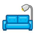 couch and lamp on platform EmojiDex