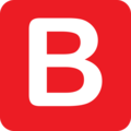 B button (blood type) on platform EmojiOne