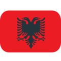 flag: Albania on platform EmojiOne