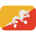 flag: Bhutan on platform EmojiOne