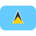 flag: St. Lucia on platform EmojiOne