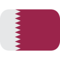 flag: Qatar on platform EmojiOne