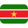 flag: Suriname on platform EmojiOne