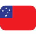 flag: Samoa on platform EmojiOne
