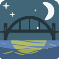 bridge at night on platform EmojiOne