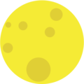 full moon on platform EmojiOne