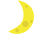 crescent moon on platform EmojiOne