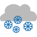 cloud with snow on platform EmojiOne
