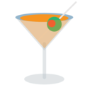 cocktail glass on platform EmojiOne